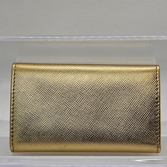 Prada Gold Metallic 6 Ring Key Case - Picture 6 of 11